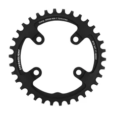 CHAINRING FOR MTB-FOR SINGLE- 34T. Ø76 BLACK -ALUMINIUM- 7075 STRONGLIGHT -4 ARMS- For Sram XX1 11 Speed