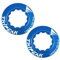 ECROU DISQUE DE FREIN CENTER LOCK TRIPEAK ALUMINIUM ULTRA LEGER 7g BLEU FONCE - SERRAGE INTERNE (VENDU A LA PAIRE)
