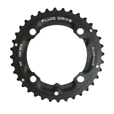 PLATEAU VTT 4BRA D.104 POUR SUNRACE 36DTS TRIPLE MILIEU/EXTERIEUR NOIR ALU COMPATIBLE AUTRES MARQUES