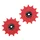GALET DERAILLEUR GRAVEL/VTT TRIPEAK 13-13 DENTS G5 CERAMIQUE 11V. SHIMANO GRX/XT (GRX 812 / 817 / XTM8000) ROUGE (BLISTER DE 2)