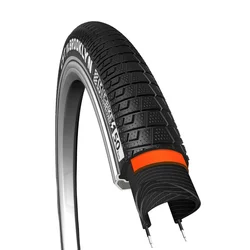 TYRE FOR URBAN BIKE/CARGO 26 X 2.15 CST BROOKLYN BLACK - RIGID - (55-559) REINFORCED - REFLECTIVE -  COMPATIBLE EBIKE (MAX LOAD 145kgs)
