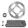 KIT CHAINE ADAPTABLE YAMAHA 125 YBR 2006>2016  428  14x45  (DEMULTIPLICATION ORIGINE)  -SUPERSPROX-