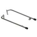 DUAL TUBE CHROME (FOOT REST) FOR MOPED PEUGEOT 103 MVL,SP -CHROME (PAIR)