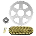 KIT CHAINE ADAPTABLE YAMAHA 125 TY 1976>1989  428  13x52  (DIAM COURONNE 62/80/8.5)  (DEMULTIPLICATION ORIGINE)  -AFAM-