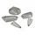CABOCHON FEU ARRIERE/CLIGNOTANTS SCOOT ADAPTABLE MBK 50 NITRO 2013> / YAMAHA 50 AEROX 2013> AV/AR FUME (KIT 5 PIECES) -P2R