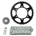 KIT CHAINE ADAPTABLE YAMAHA 600 FZ6 S2 2007>2010  530  16x46  (DIAM COURONNE 110/130/10.25)  (DEMULTIPLICATION ORIGINE)  -AFAM-