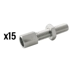 VIS CREUSE TENDEUR DE CABLE VELO M6 L20mm (VENDU PAR 15)