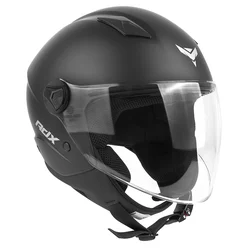 CASQUE JET ADX AJ100 NOIR MAT L (SIMPLE ECRAN) (ECE 22.06)