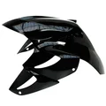 FRONT MUDGUARD FOR SCOOT MBK 50 BOOSTER NG, ROCKET/YAMAHA 50 BWS BUMP, SPY -GLOSS BLACK-
