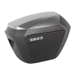 VALISE LATERALE/SIDE-CASE SHAD SH23 ALU LOOK GRIS (fixation 3P SYSTEM vendue séparément) (D0B23200W) (PAIRE)