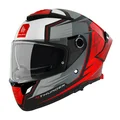 CASQUE INTEGRAL MT THUNDER 4 SV PENTAL B5 GRIS/ROUGE MAT XXL (2XL) (DOUBLE ECRANS / PINLOCK READY / FOGOFF READY) (ECE 22.06)