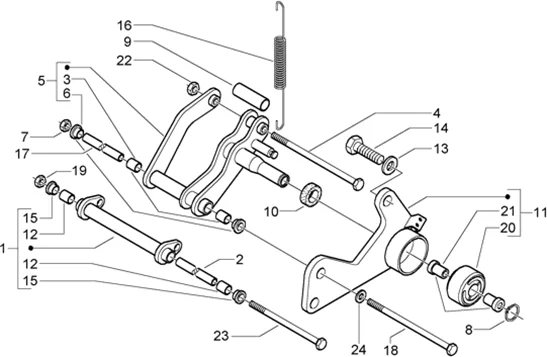 Bras oscillant