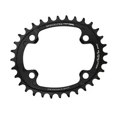 PLATEAU VTT 4BRA D.96 POUR SHIMANO SLX7000/ XT8000/ XTR9000 TA ONE OVALUTION 34DTS MONO NOIR MAT ALU 10/11/12V. NARROW WIDE (COMPATIBLE TOUTE CHAINE 12V SAUF SHIMANO)