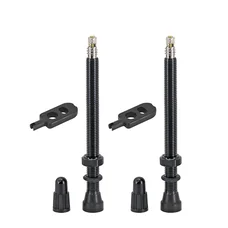 VALVE DE PNEU TUBELESS PRESTA HUTCHINSON 60 mm OBUS DEMONTABLE (VENDU A LA PAIRE SUR CARTE)
