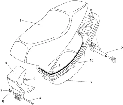 Selle et compart.p-casque