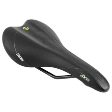 SADDLE- NEWTON FOR ROAD BIKE/MTB ZENA - BLACK/GREEN 272x140mm -STEEL RAIL - BLACK