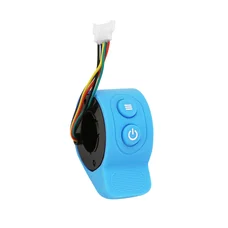 COMMANDE / GACHETTE ACCELERATEUR POUR TROTTINETTE CECOTEC OUTSIDER, BONGO SERIE A BLEU TURQUOISE (AVEC BOUTON DE DEMARRAGE)  -SELECTION P2R-