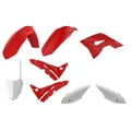 FAIRINGS/BODY PARTS FOR RESTYLING HONDA 125, 250 CR 2002>2007 Red/White (OEM color) ( 9 parts kit )   -POLISPORT-