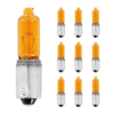 LIGHT BULB MINI HALOGEN - H21W 12V 21W FOOT BAX9s Standart E13-2D3 LONG - ORANGE (For flashers) (SOLD PER 10 10) -VICMA-