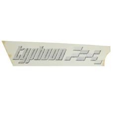 AUTOCOLLANT/STICKER/DECOR "TYPHOON" AILE ARRIERE GAUCHE ORIGINE PIAGGIO 50 TYPHOON 2006>2010  -624317-