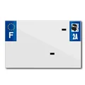 PLASTIC STRIP FOR BLANK PVC LICENSE PLATE (MOTORBIKE FORMAT 210X130)-DEPT 2A/EUROPE (SOLD PER UNIT)