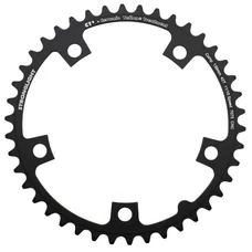 PLATEAU ROUTE 5BRA D.130 STRONGLIGHT CT2 42DTS INTERIEUR NOIR TYPE SHIMANO  10/11V.