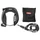 ANTIVOL VELO FER A CHEVAL ABUS PRO TECTIC 4960 LH NOIR + CHAINE ANTIVOL DE CADRE + SAC AVEC SERRURE INTEGREE - SECURITE NIVEAU 7/15 -