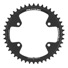 PLATEAU GRAVEL 4BRA D.110 POUR SHIMANO GRX MONO TA X110 ONE 44DTS COMPATIBLE RX600-RX810 NOIR  10/11V.
