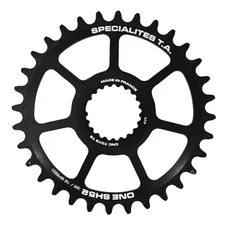 CHAINRING FOR MTB- "DIRECT MOUNT" 32 teeth TA ONE SH52 MATT BLACK ALUMINIUM- SHIMANO XTR M9100 / XT M8100 / SLX M7100/M900 - 10/11/12 Speed