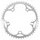 PLATEAU PISTE 5BRA D.130 TA ALIZE 48DTS ARGENT ALU 7075 POUR CHAINE 3.17mm (1"1/8)