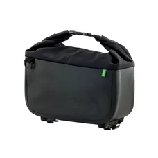 SINGLE BAG FOR BICYCLE-REAR- RACKTIME YVES BLACK On rear luggage rack (L 32cm x L 20cm x h 14cm)  - COMPATIBLE RACKTIME SNAP-IT SYSTEM