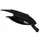REAR SIDE COVER FOR SCOOT GILERA 50 STALKER -GLOSS BLACK- RIGHT