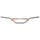 GUIDON MOTO CROSS VINTAGE DOMINO ALU DIAM 22mm L873mm H152mm ARGENT AVEC BARRE DE RENFORT ORANGE