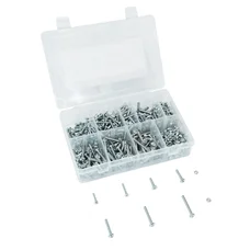 SCREW + NUT M4 x 20/25mm + M5 x 20/25/30/35/40mm (RANGE OF 700 PARTS IN BOX)  -P2R-