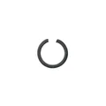 SNAP RING FOR TORQUE DRIVER "PIAGGIO GENUINE PART" FLY 125-150, LIBERTY 125-150, MP3 125-250-300-400-500/125 VESPA LX, GTS, VESPA-S  -006628-