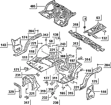 Panneau plancher AV.