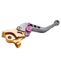 BRAKE LEVER FOR SCOOT REPLAY RACE FOR MBK 50 NITRO 1997>2012/YAMAHA 50 AEROX 1997>2012 GREY/GOLDEN - RIGHT-