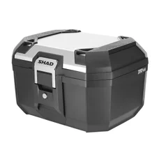 TOP CASE SHAD TR46 TERRA 46L NOIR COUVERCLE ALUMINIUM - CAPACITE 1 CASQUES MODULABLE ET 1 CASQUE JET (Platine incluse) (D0TR46200)