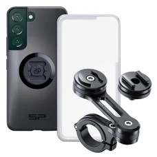 SUPPORT TELEPHONE/SMARTPHONE MOTO SP CONNECT PACK/KIT POUR SAMSUNG S22 INCLUANT SUPPORT GUIDON ALU, COQUE SUR MESURE, PROTECTION D'ECRAN ETANCHE