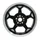 REAR WHEEL "PIAGGIO GENUINE PART"  (450x+C9992:C1002114) "PIAGGIO GENUINE PARTS" 500 MP3 2014>2018 NOIR  -2B000902-