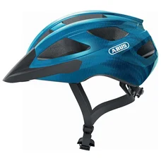 CASQUE VELO ADULTE ABUS ROUTE MACATOR BLEU NUIT TAILLE  M (52-58cm) REGLAGE MOLETTE