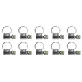 WORM DRIVE HOSE CLAMP 8X12 - WIDTH 9 mm - 10 IN A PACK. - P2R SELECTION