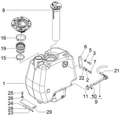 Réservoir carburant