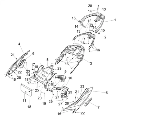 Carrosserie posterieure