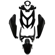FAIRINGS/BODY PARTS FOR SCOOT  MBK 50 NITRO  2013>/YAMAHA 50 AEROX 2013> GLOSS BLACK (7 PARTS KIT)  -P2R-