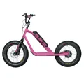 TROTTINETTE ELECTRIQUE RMS BIKE 20F-X ROSE RAL 4003 MOTEUR 500 W HOMOLOGUE NF EN 1476 (DIM 1,78x0,83x1,18 M)  -MADE IN FRANCE-