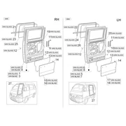 Portières arrière - Vitre 