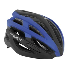 EBIKE ADULT HELMET GIST PLANET BLACK/ MATT BLUE  IN-MOLD EURO 52-58 RATCHET SETTING 212GRS