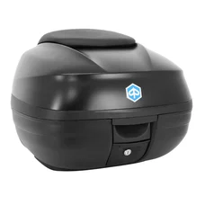 TOP-CASE 37 LT (WITHOUT PLATE 1B006840) "PIAGGIO GENUINE PARTS" 350-500 MP3 2018 HPE BLACK 93/B -CM308228