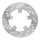 BRAKE DISC FOR PIAGGIO 50 FLY 4 Stroke 2012>2017, TYPHOON 2010>2016, 125 FLY 4 Stroke Front  (EXT 220mm - INT 95mm - 5 Holes )  -P2R-